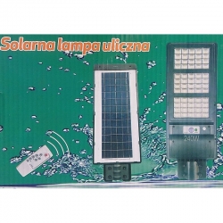 Latarnia uliczna solarna LED 240W IP68, czujnik ruchu, pilot+ mocowanie ścienne Gratis!!